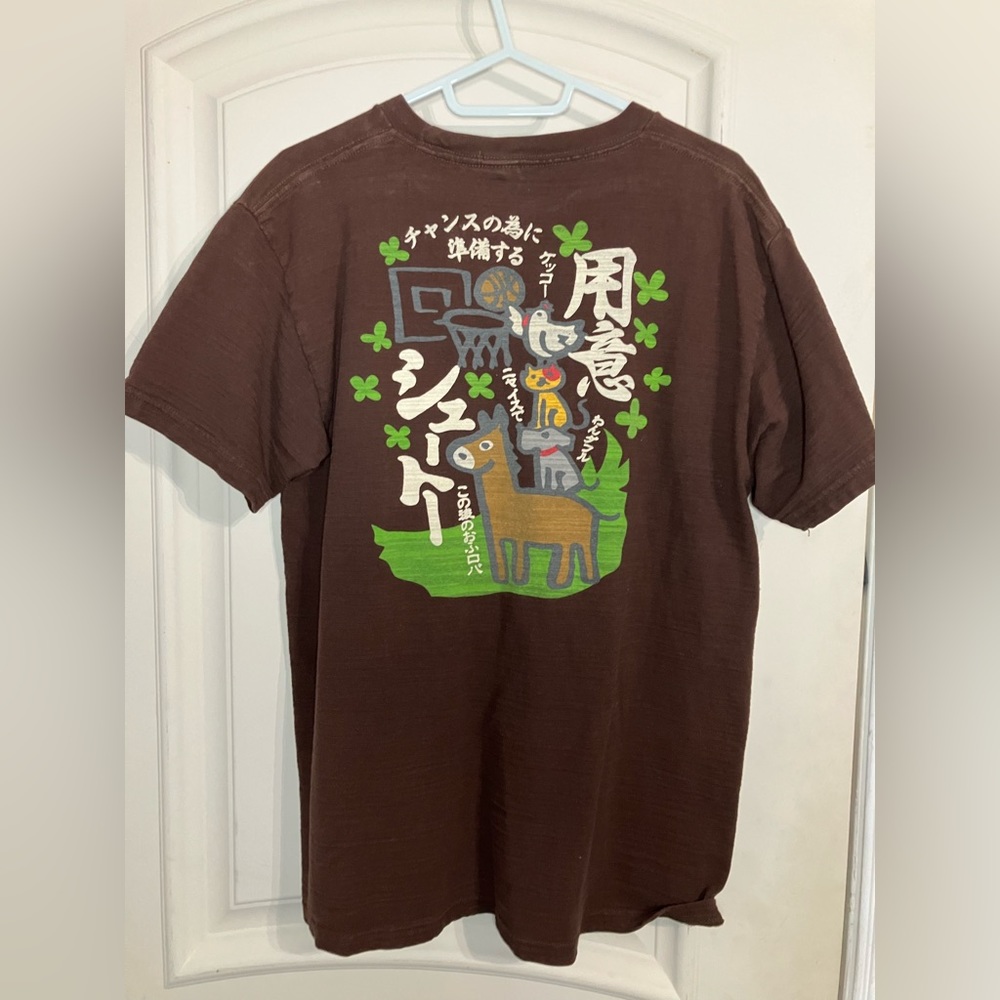Japanese Anime Buden Shouten Basketball from Japan Short Sleeved Shirt L